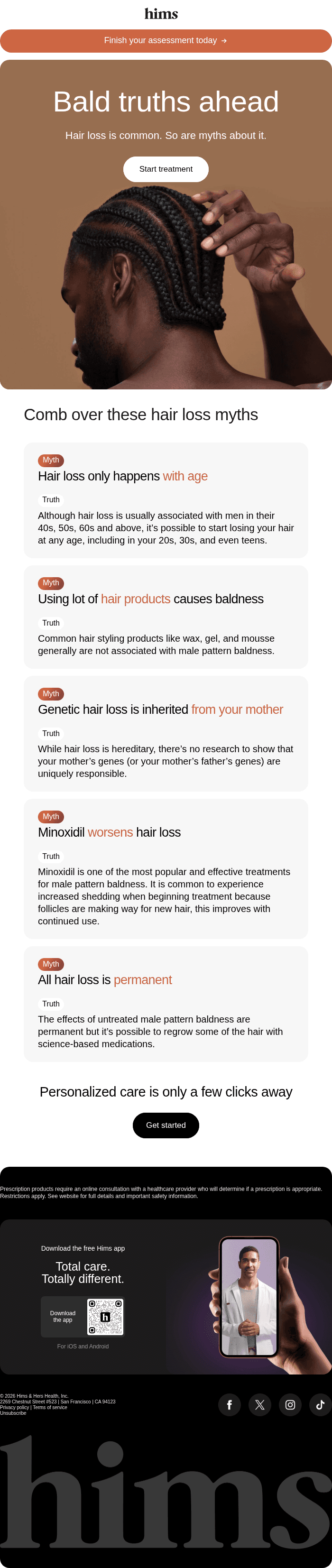 Debunking hair loss myths