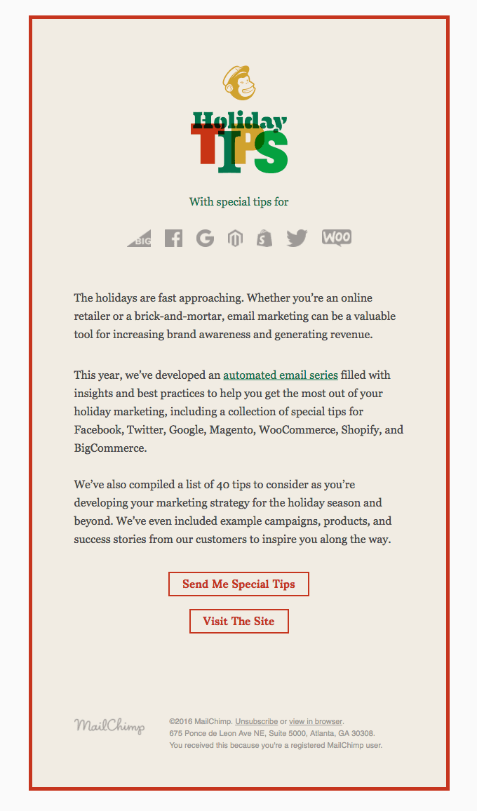 Holiday Tips 2016