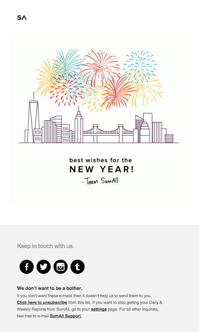 Holiday Wishes from SumAll