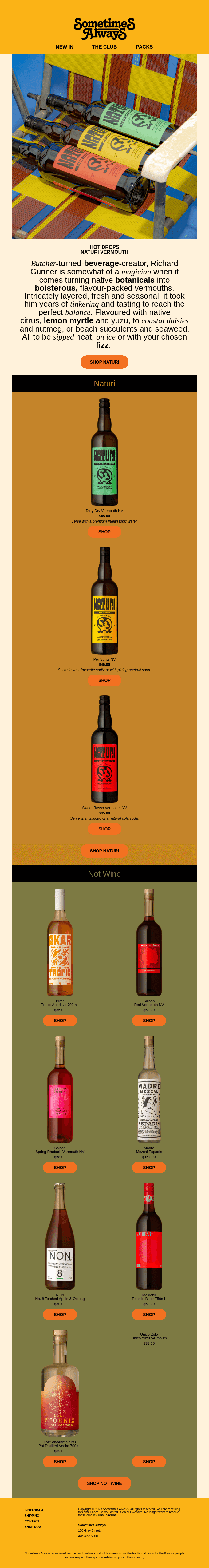 ♨️ Hot Drops ➺ Naturi Vermouth