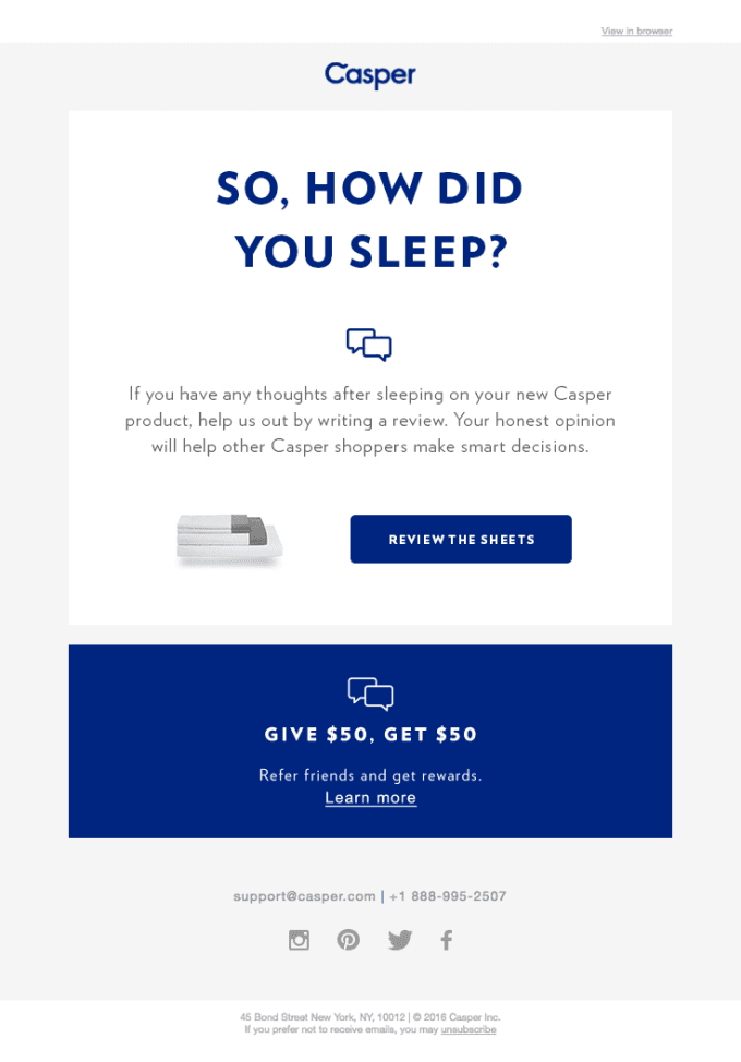 How did you sleep?