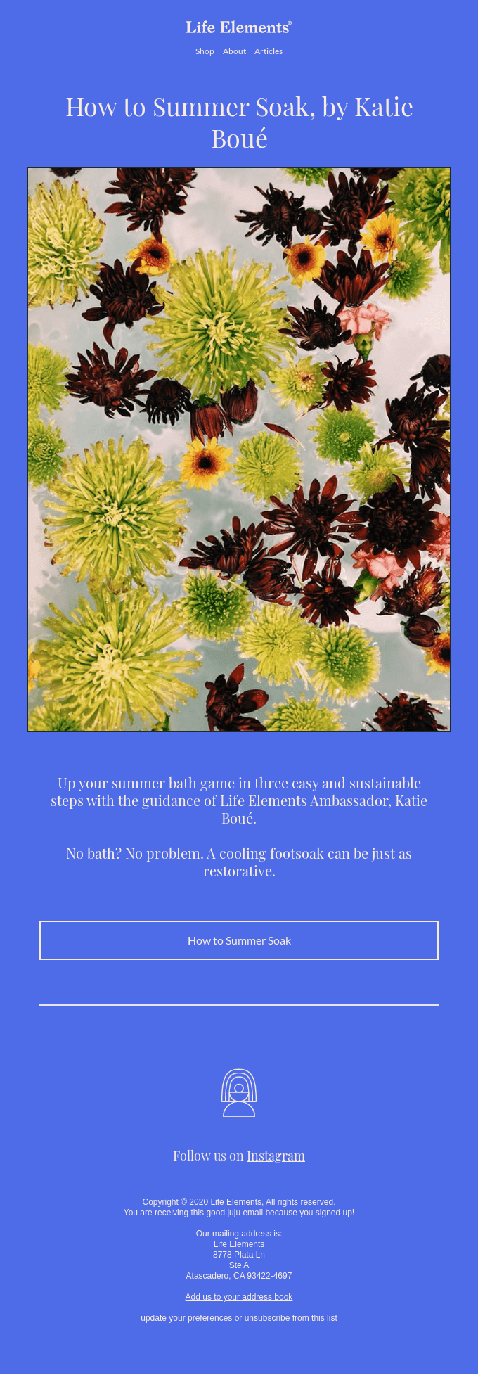 How to (Sustainably) Summer Soak