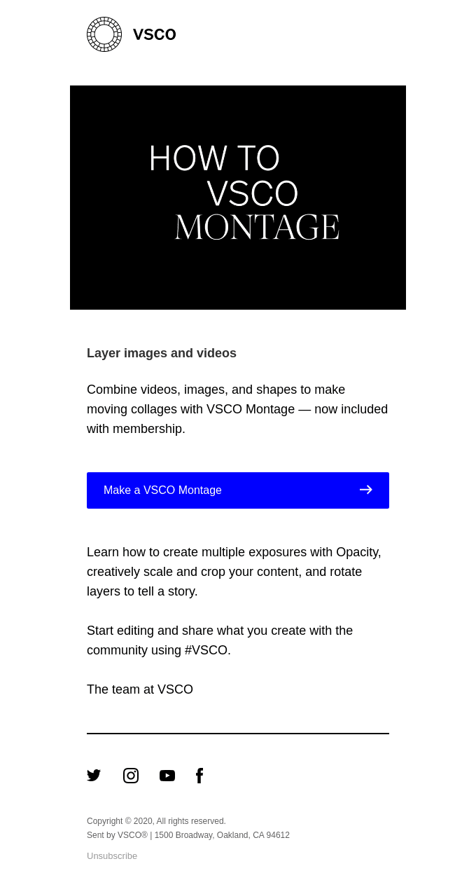 How to VSCO Montage