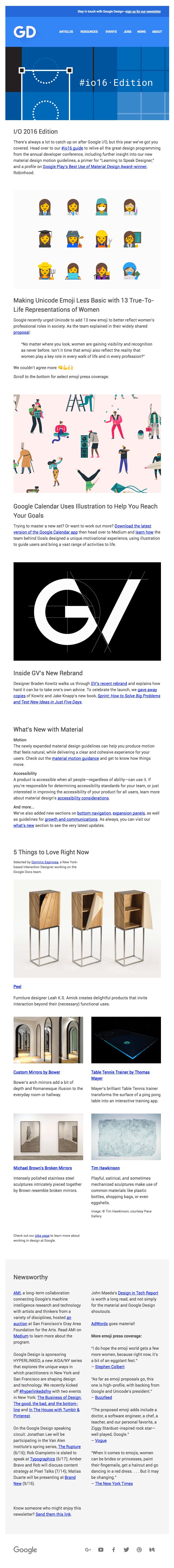 I/O 2016 Edition – Google Design Newsletter