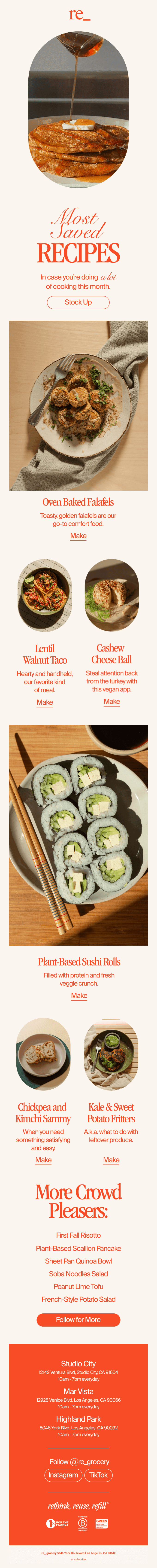 Iconic dish ideas