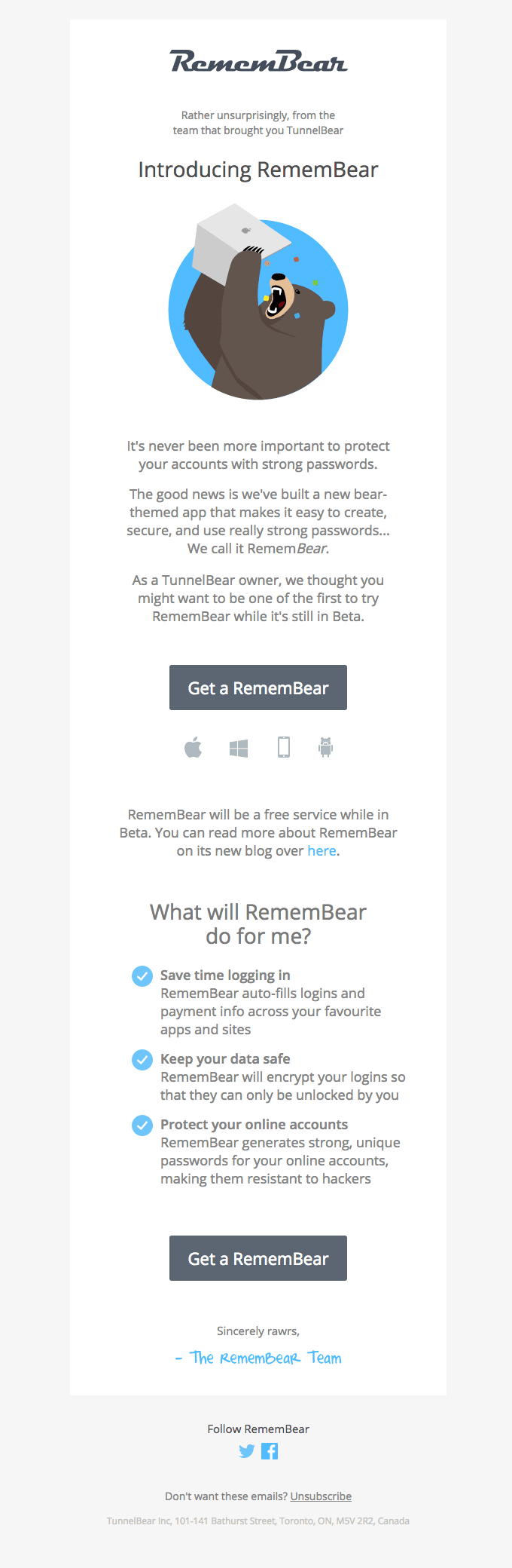 Introducing a new Bear…