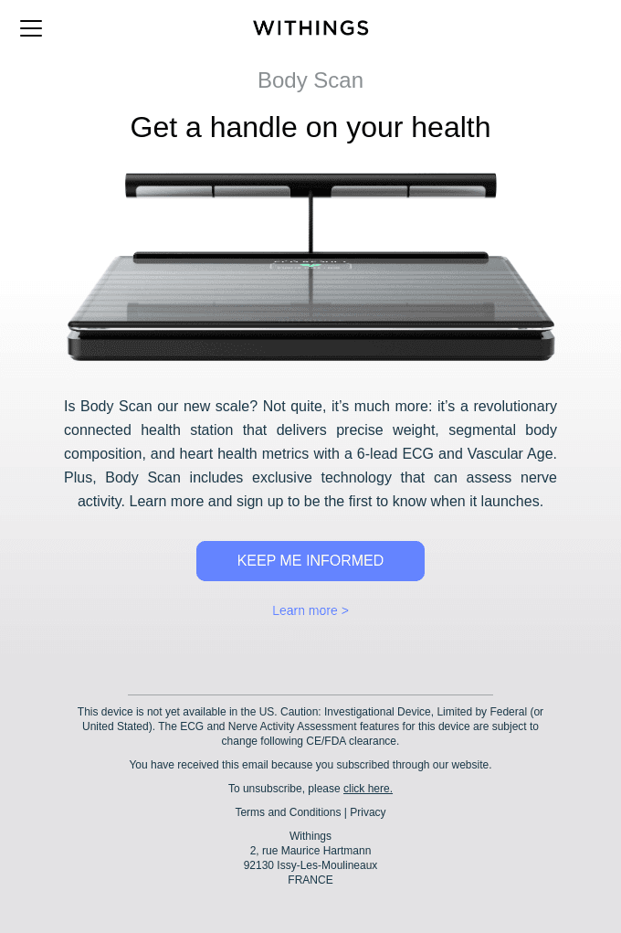 📣 Introducing Body Scan