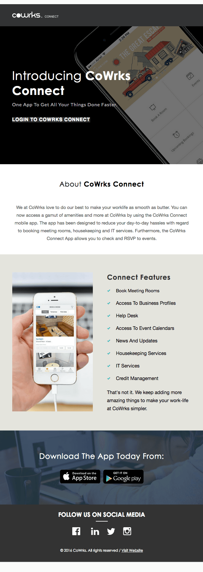 Introducing CoWrks Connect
