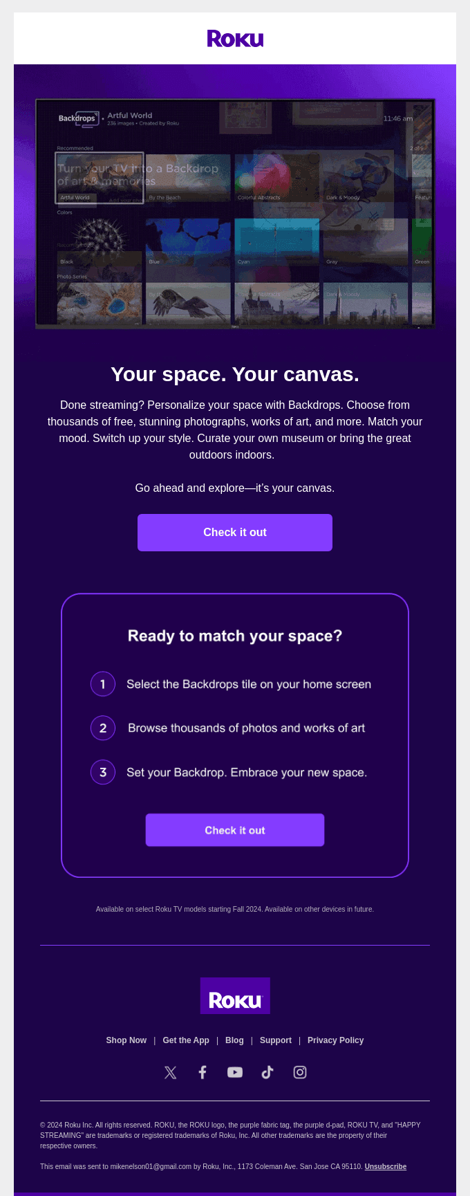 Introducing Roku Backdrops
