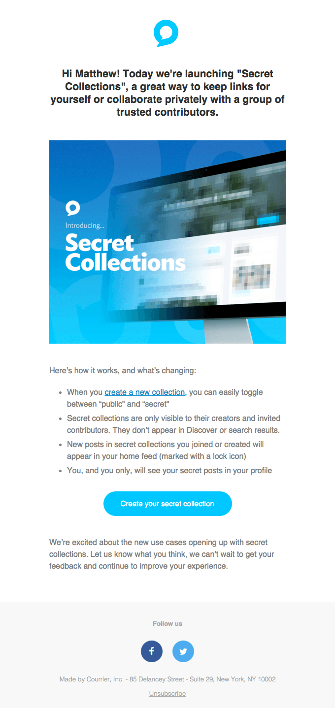 Introducing Secret Collections