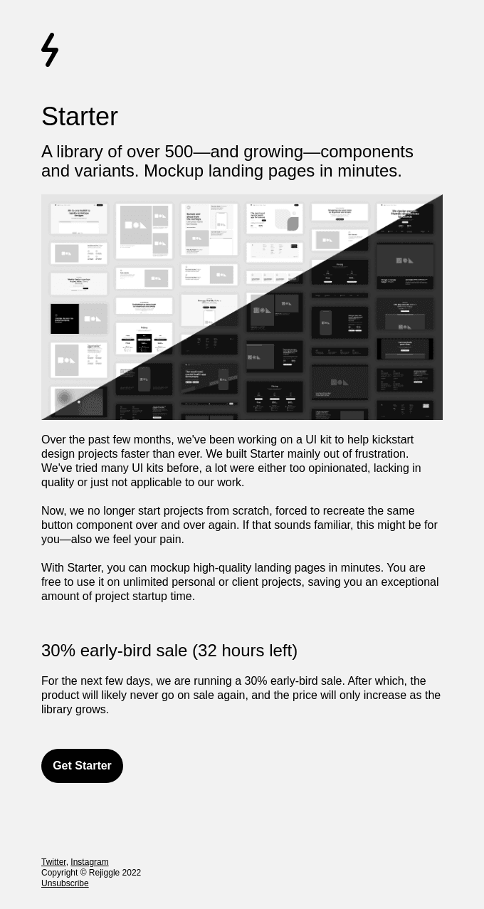 Introducing Starter (30% OFF)