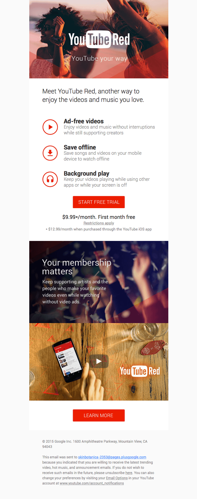 Introducing YouTube Red: another way to YouTube