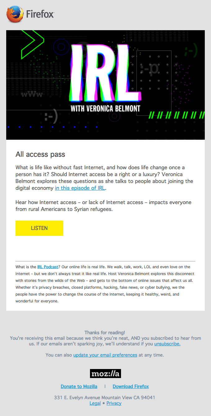 IRL: Access denied