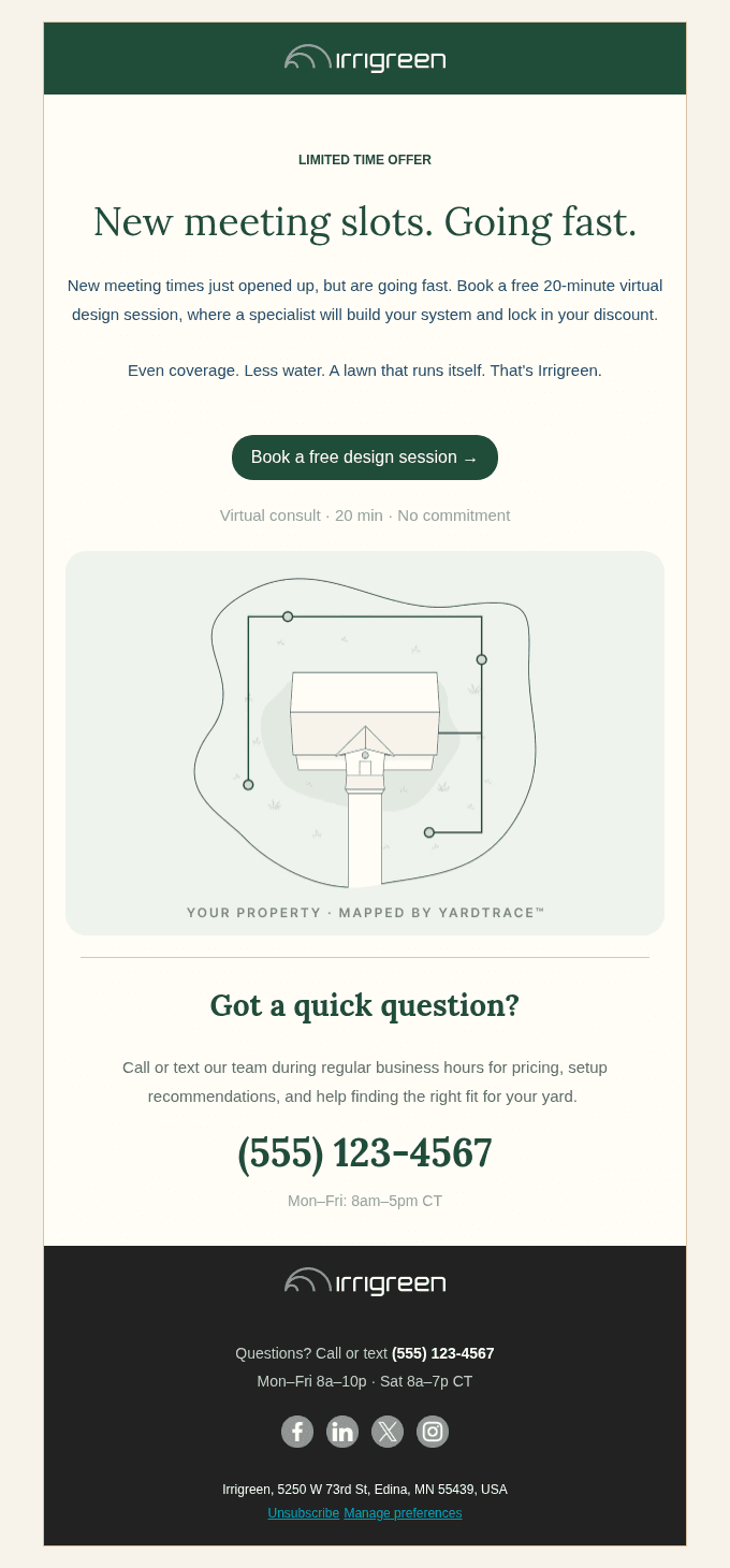 New virtual design slots just opened. Book before they fill up.