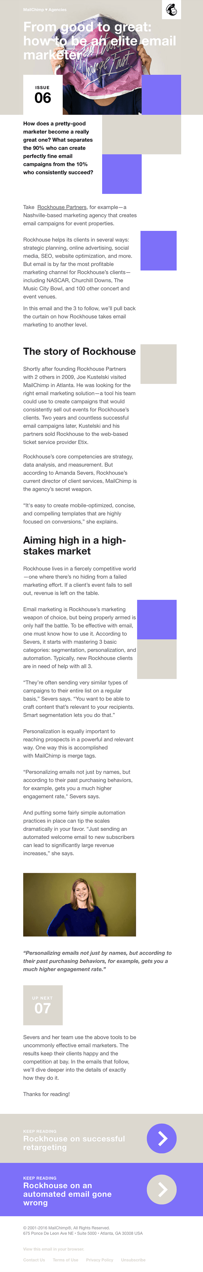 Issue 06: From good to great: how to be an elite email marketer