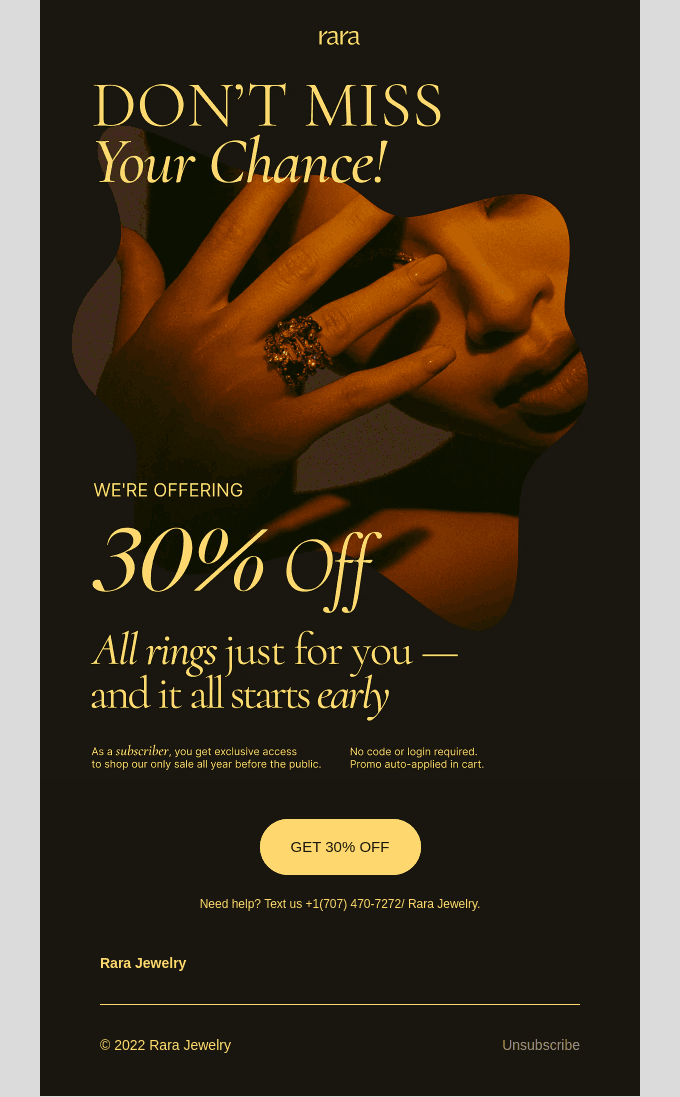 IT’S ON: 30% off everything