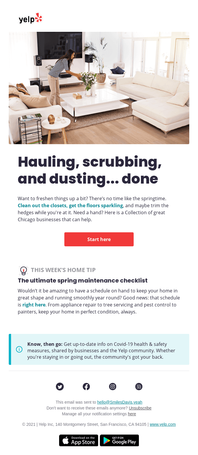 It’s springtime. Are you ready? 🧽