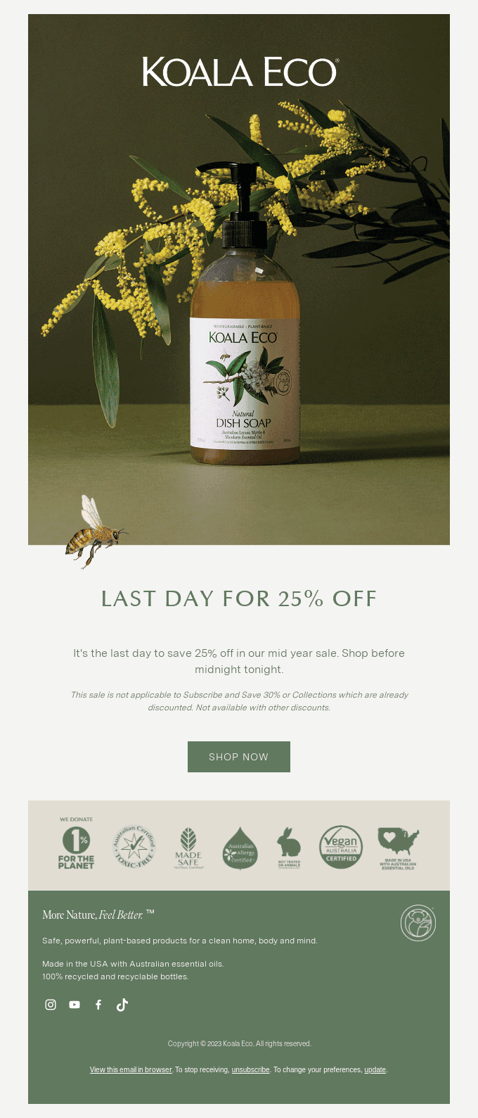 It's the last day to save 25%