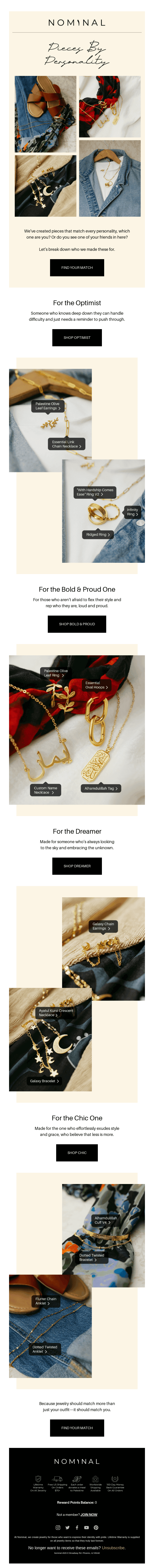Jewelry by Personality