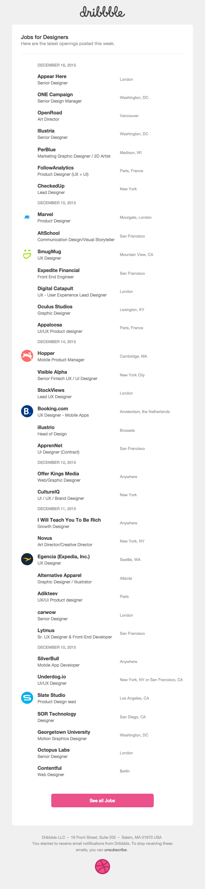 Jobs for Designers