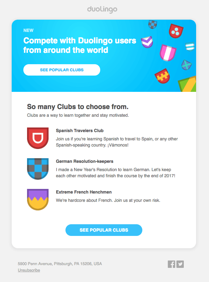 Join a popular language club!