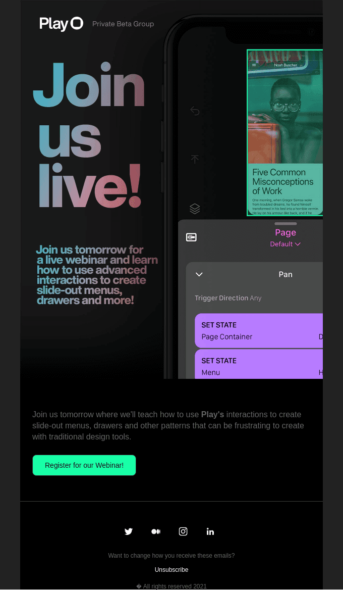Join our live webinar tomorrow!
