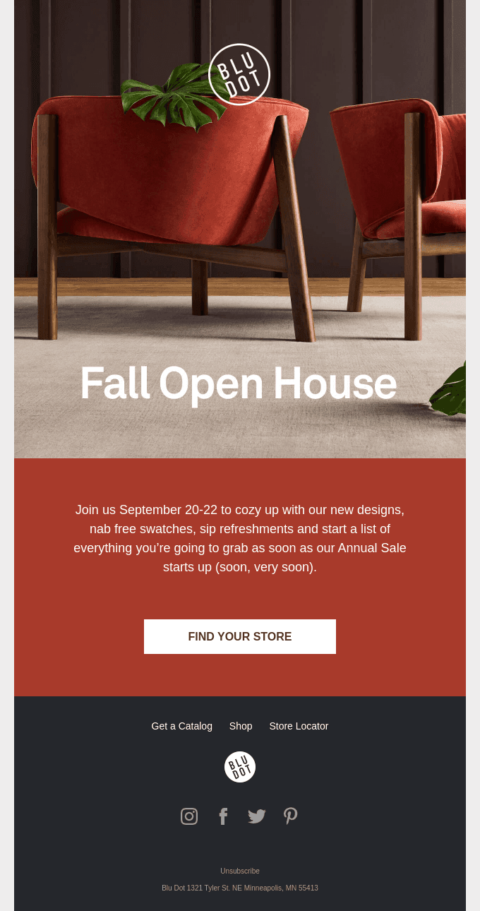 Join us! Fall Open House Event.
