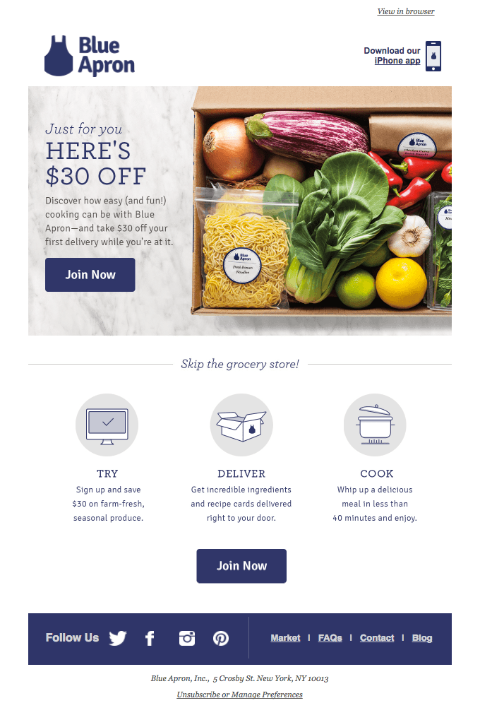 Just for you – here’s $30 off