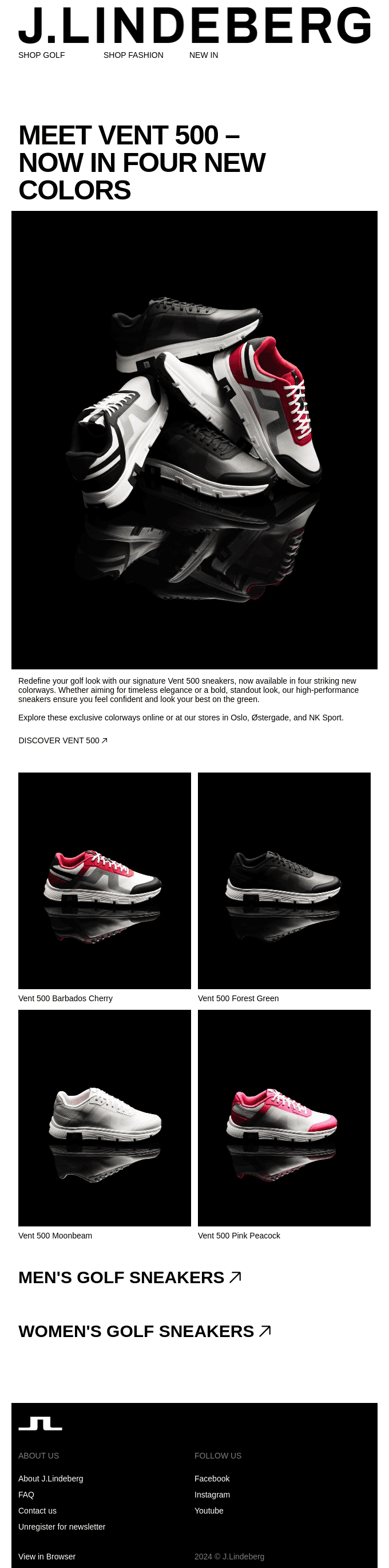 Just In: Vent 500 Golf Sneaker