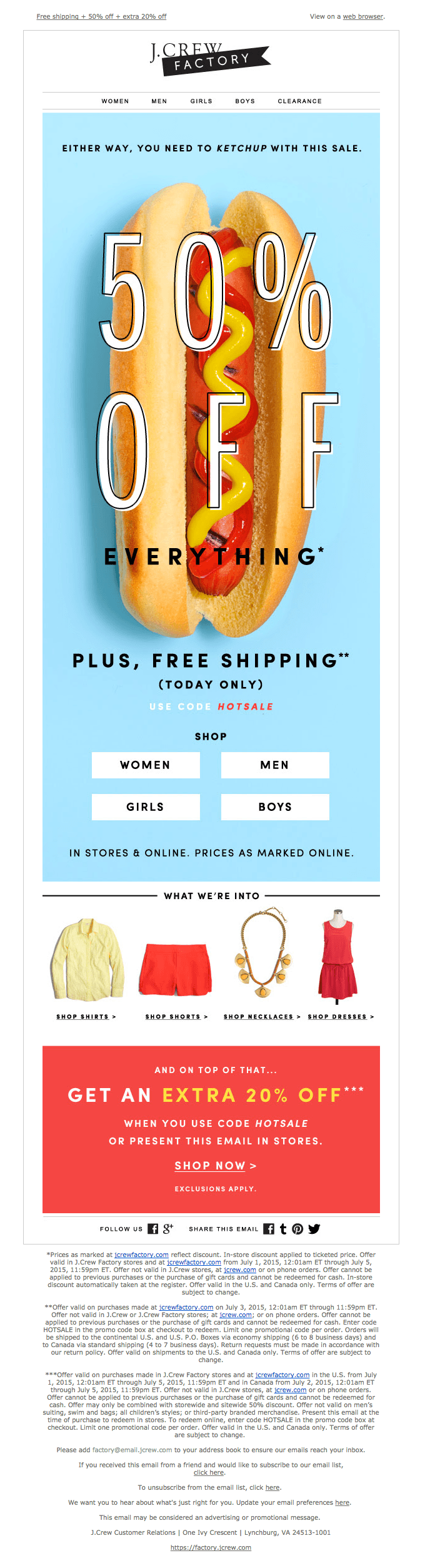 Ketchup or mustard? (Plus, free shipping today only!)