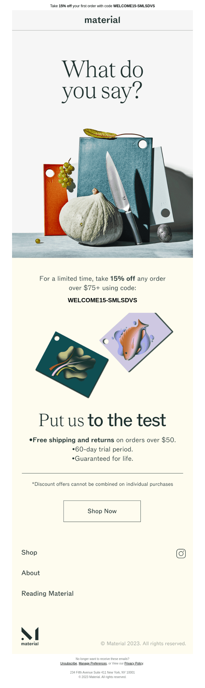 Kitchenware for a lifetime