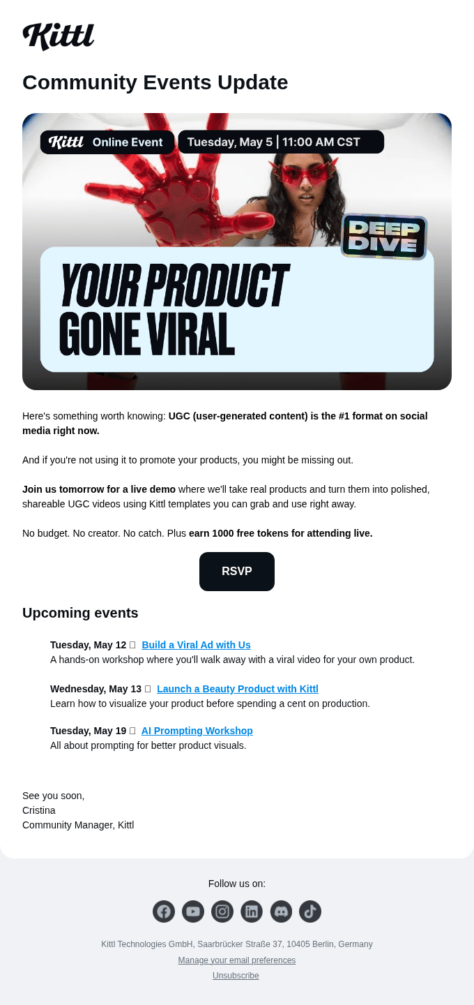 New events just dropped! 💌