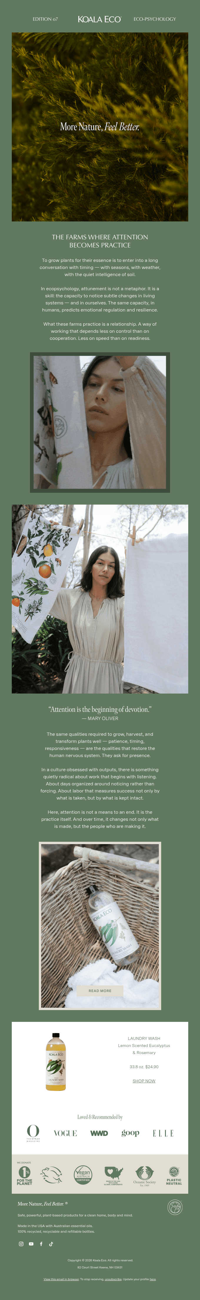 The Farms where attention becomes practice