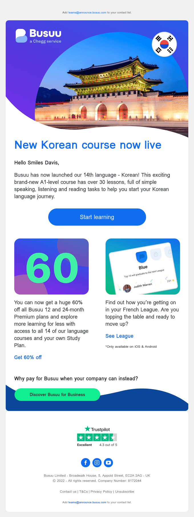 Korean learning is here! 🇰🇷