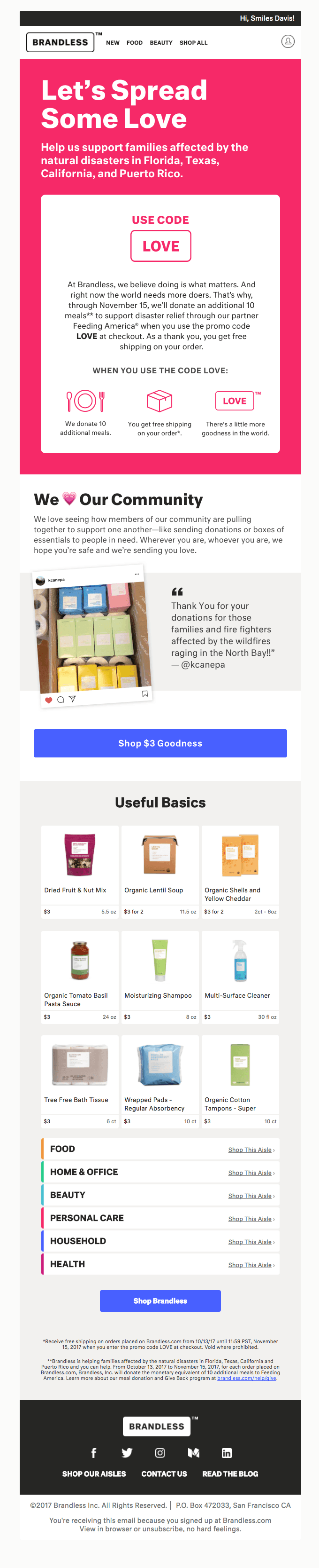 Last Chance For Free Shipping