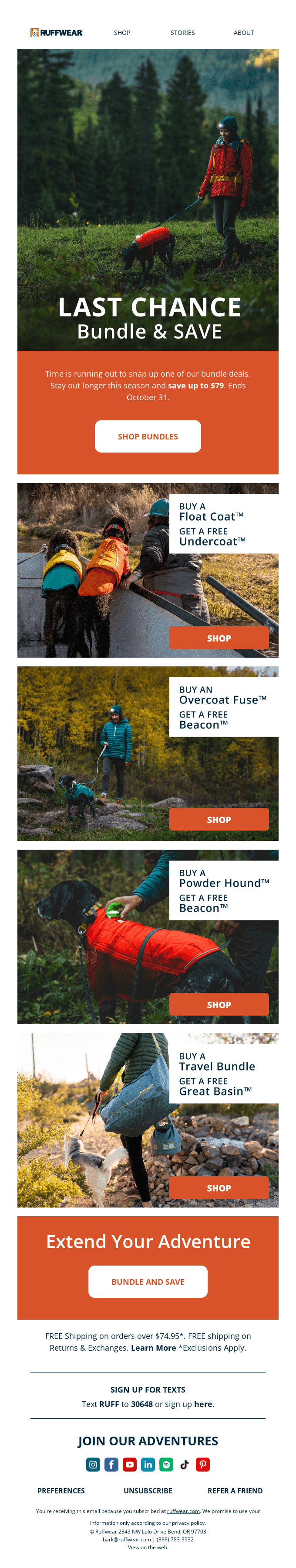 LAST CHANCE to Bundle Up