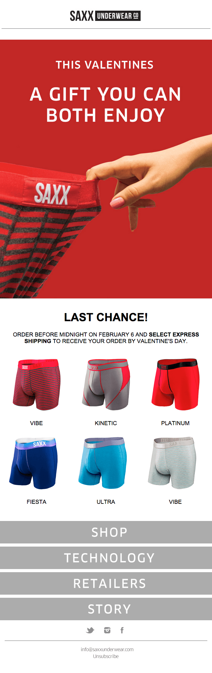 Hurry! Last Chance For Valentine’s Day with Express Shipping