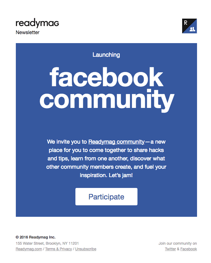 Launching facebook community