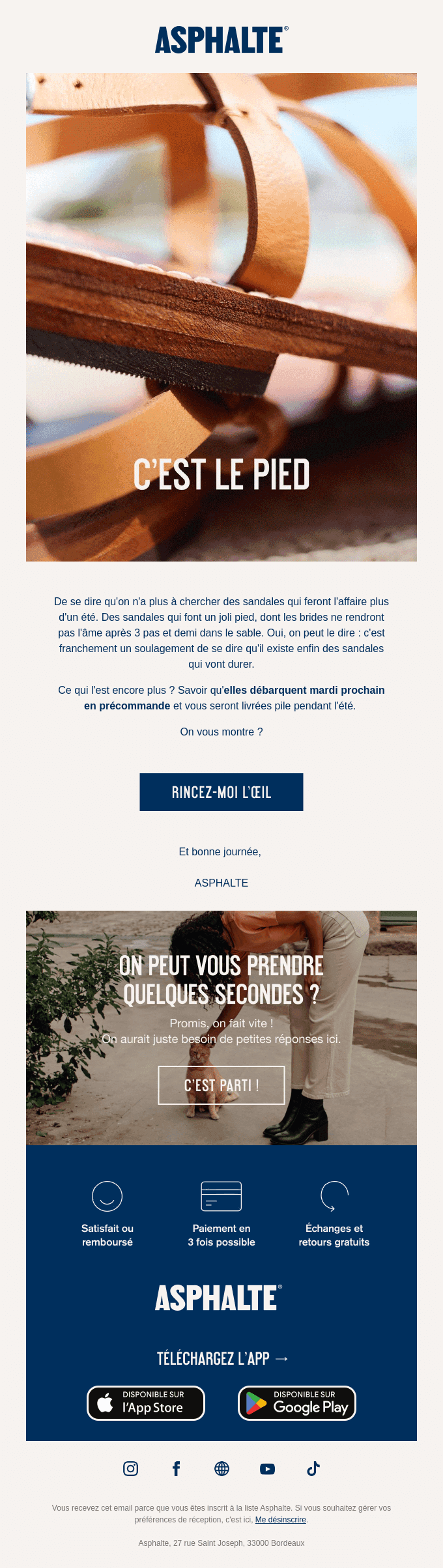 Les Sandales bientôt à vos pieds