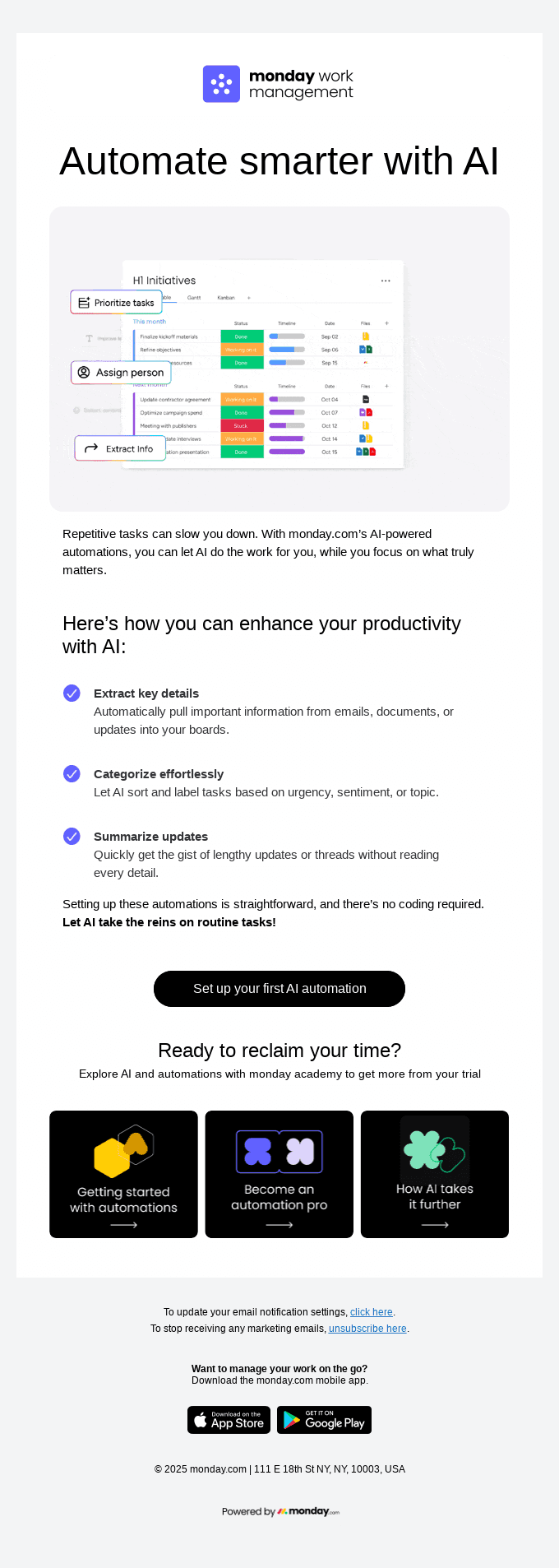 Let AI handle the busywork