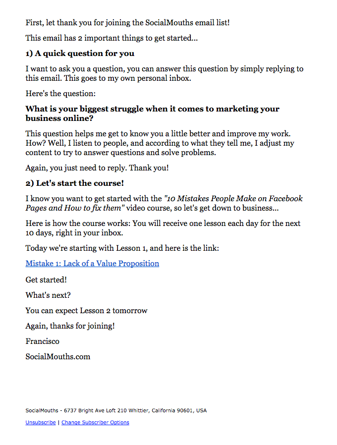 Let’s do this… 2 important things to get started