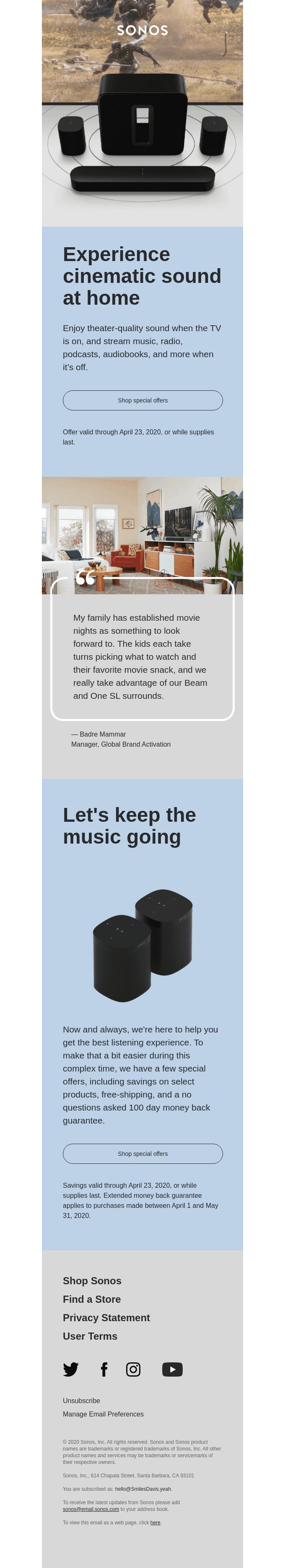 Let's keep the music going