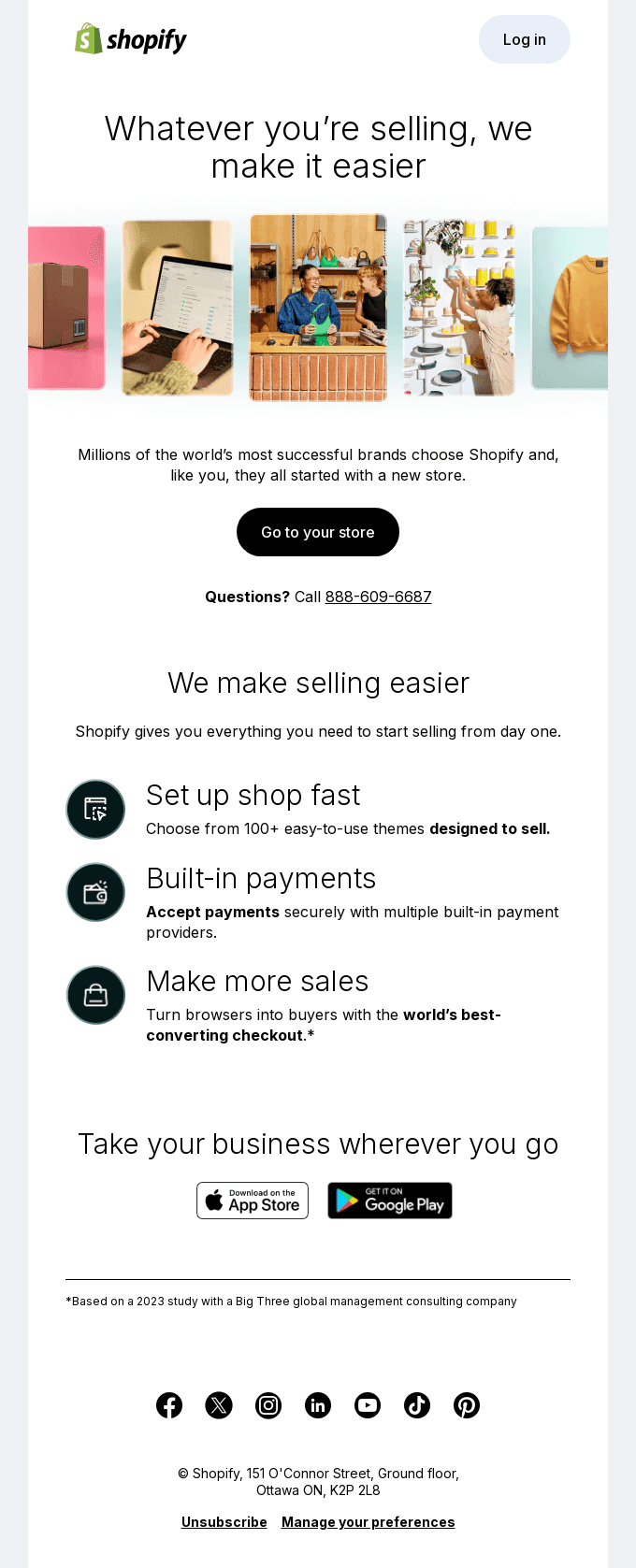 Let’s set up your new store