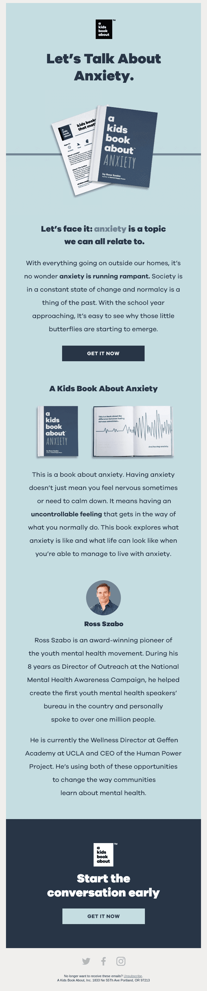 Let’s talk about anxiety.