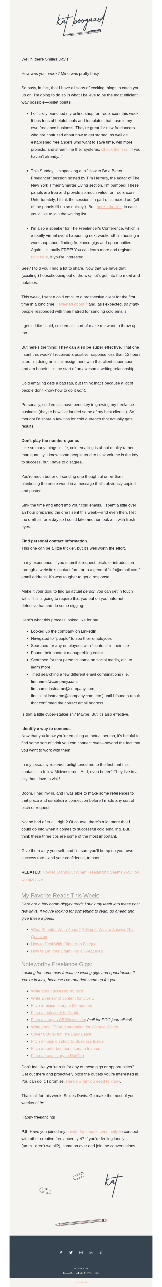 Let's talk about cold emails 😬