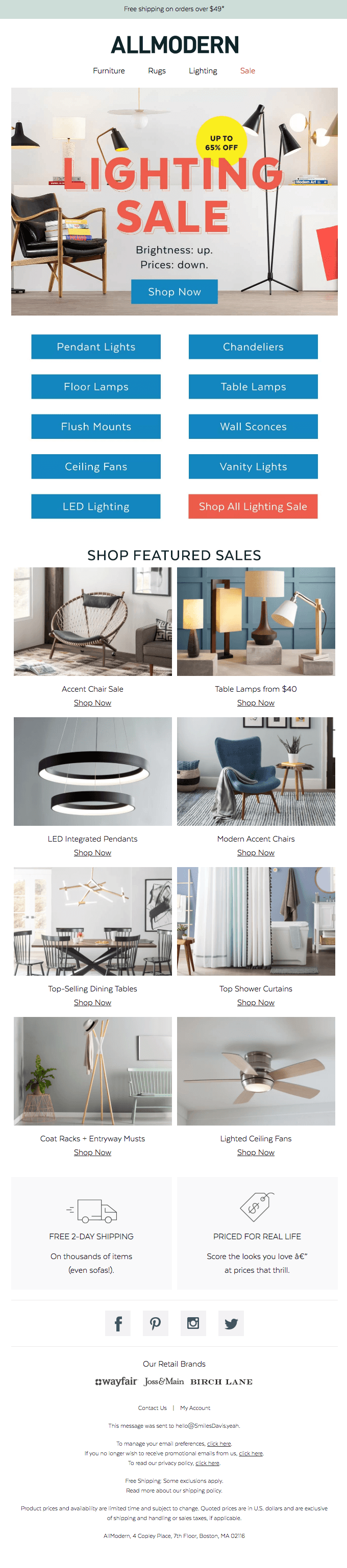 💡 LIGHTING 💡 SALE 💡