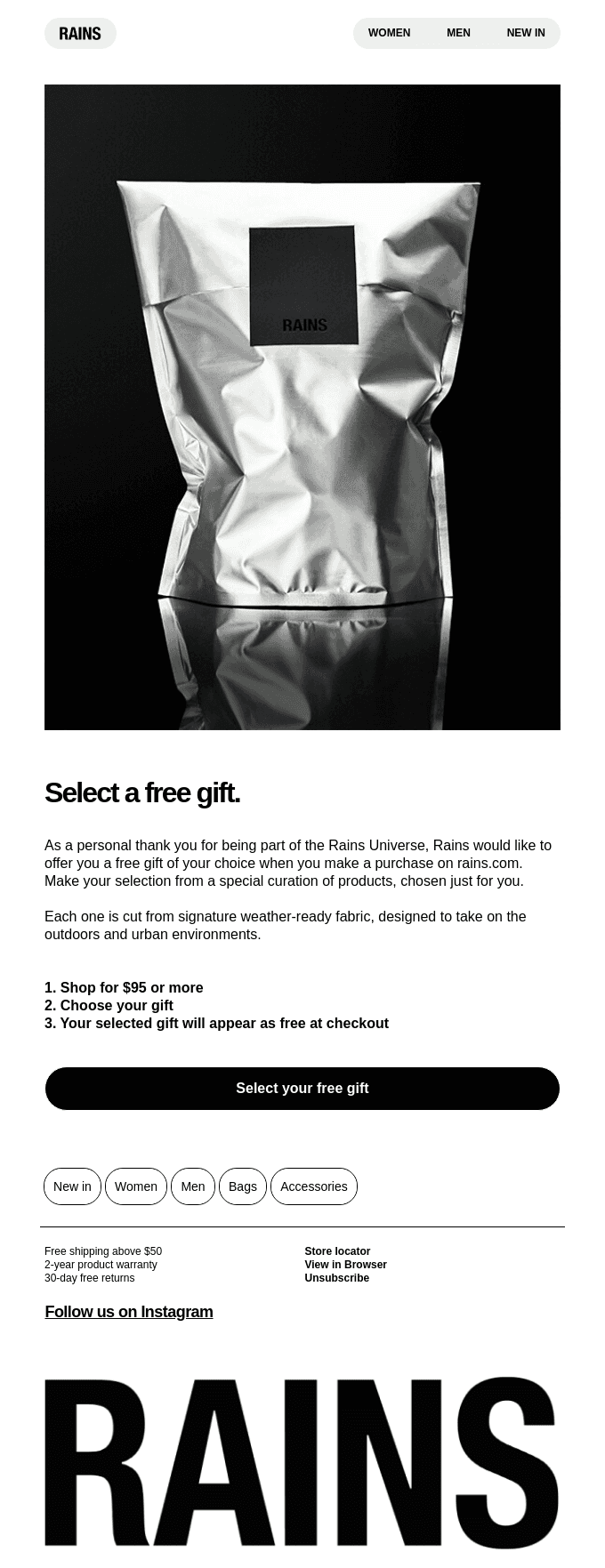 Limited offer: Free gift