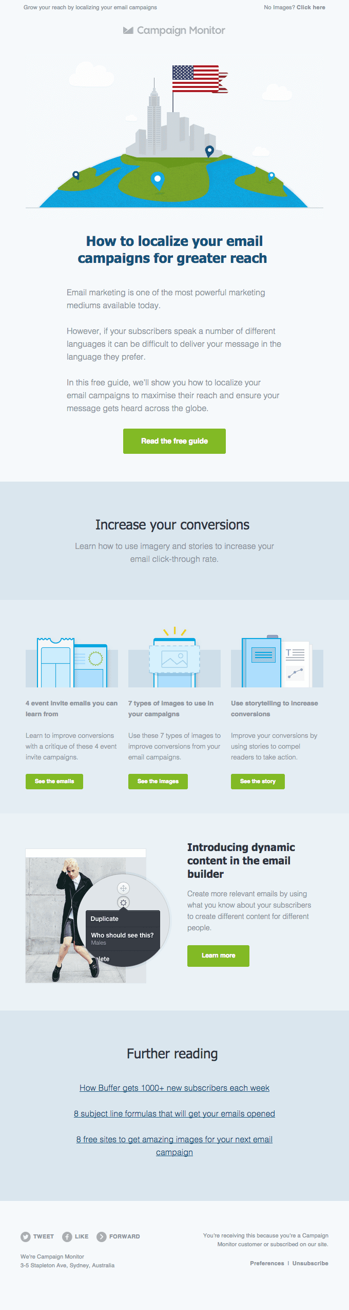 Localize your email campaigns to grow reach and click-throughs