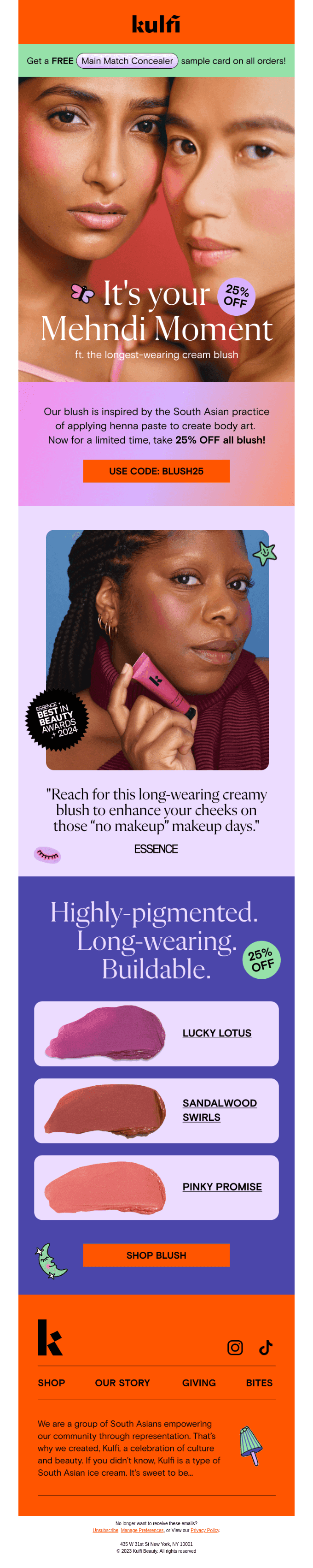 Longest-wearing blush 🏆