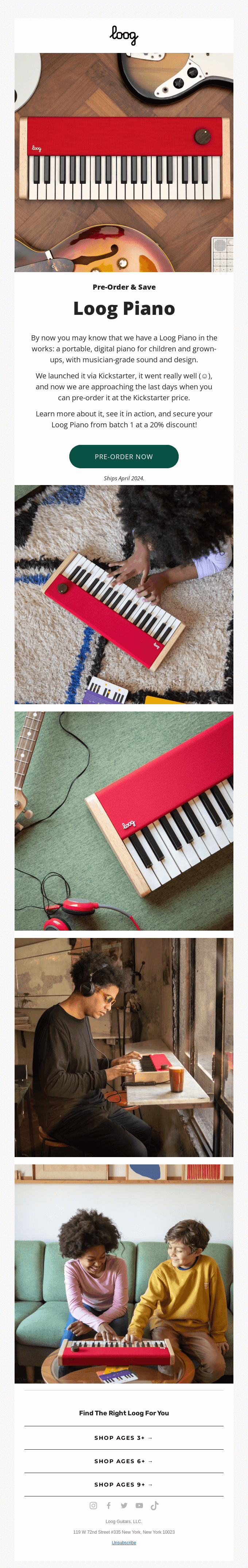 Loog Piano. Pre-Order & Save!